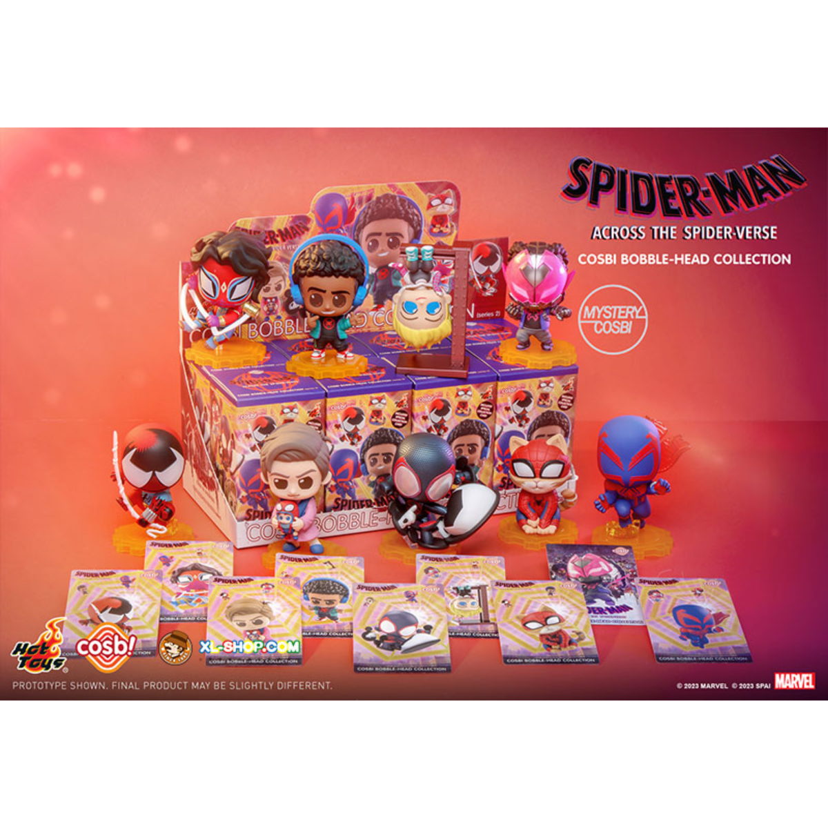 Spider-Man: Across The Spider-Verse Cosbi Bobble-Head Collection Series 2-Display Box (8pcs)-Hot Toys-Ace Cards &amp; Collectibles