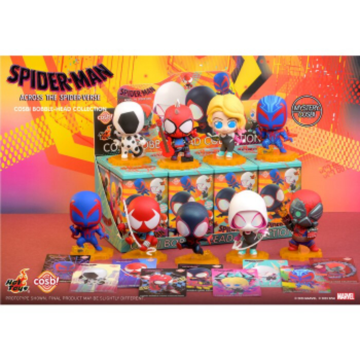 Spider-Man: Across The Spider-Verse Cosbi Bobble-Head Collection-Single Box (Random)-Hot Toys-Ace Cards & Collectibles