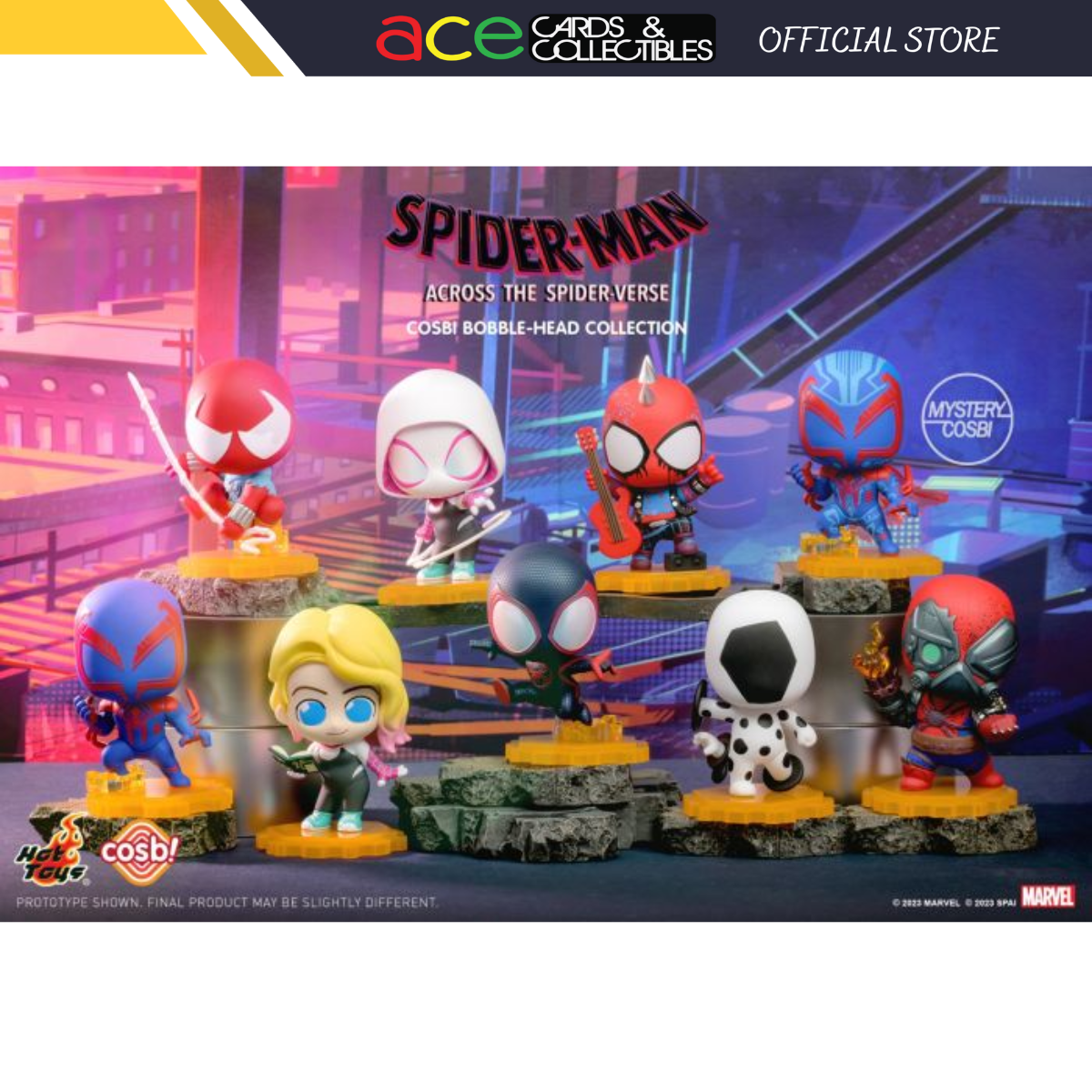 Spider-Man: Across The Spider-Verse Cosbi Bobble-Head Collection-Single Box (Random)-Hot Toys-Ace Cards &amp; Collectibles