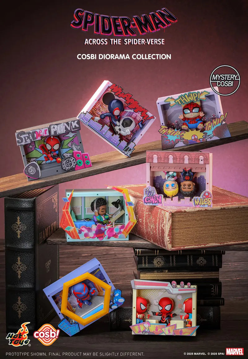 Spider-Man: Across The Spider-Verse Cosbi Diorama Collection-Single Box (Random)-Hot Toys-Ace Cards & Collectibles