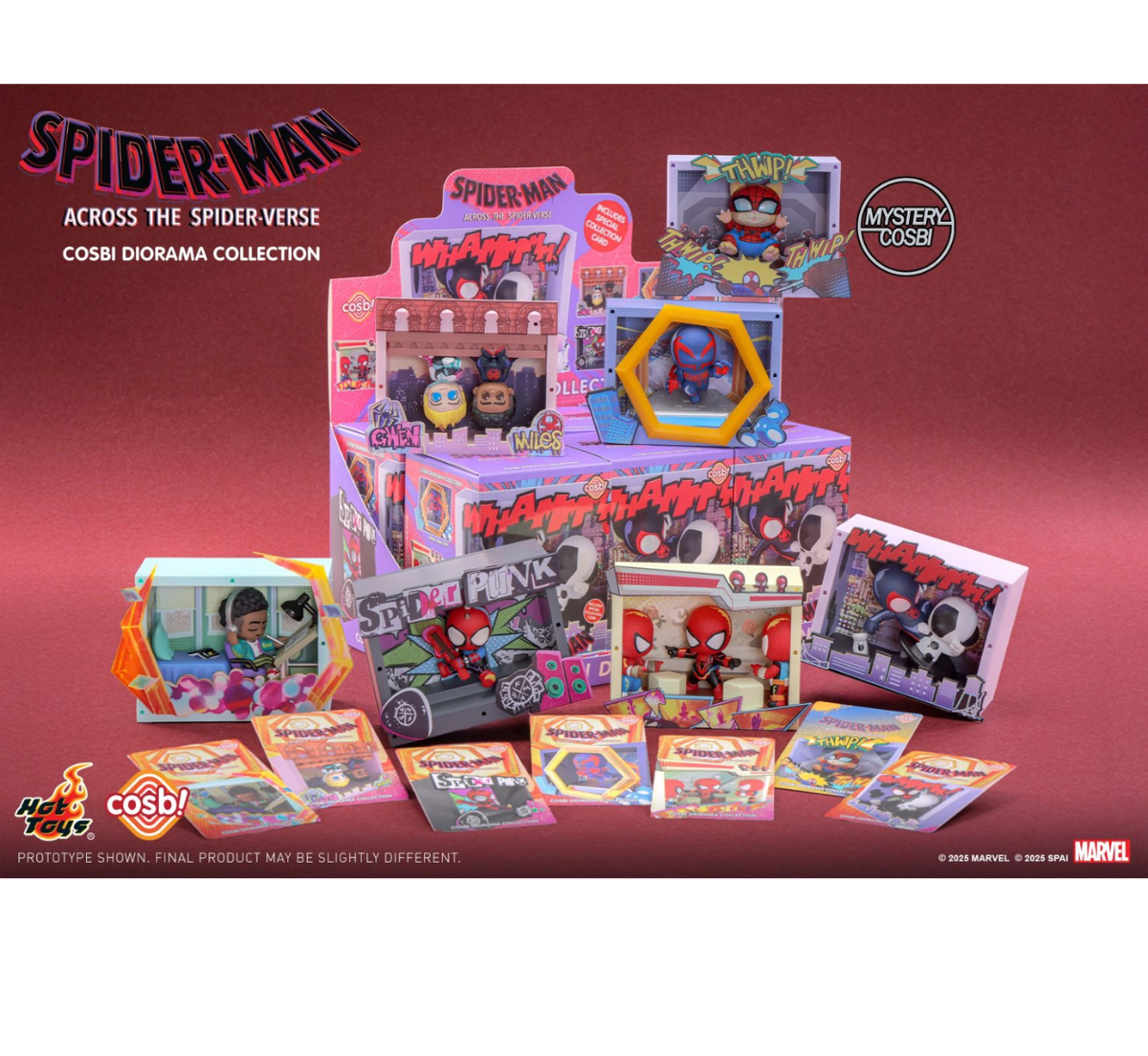 Spider-Man: Across The Spider-Verse Cosbi Diorama Collection-Whole Box (6pcs)-Hot Toys-Ace Cards & Collectibles