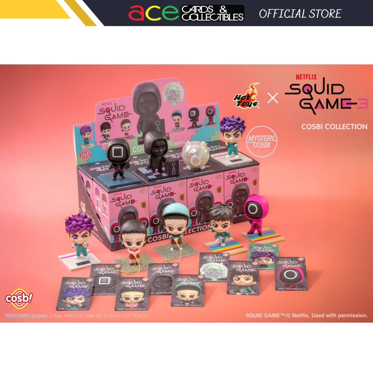 Squid Game Cosbi Collection Series 2-Display Box (8pcs)-Hot Toys-Ace Cards & Collectibles