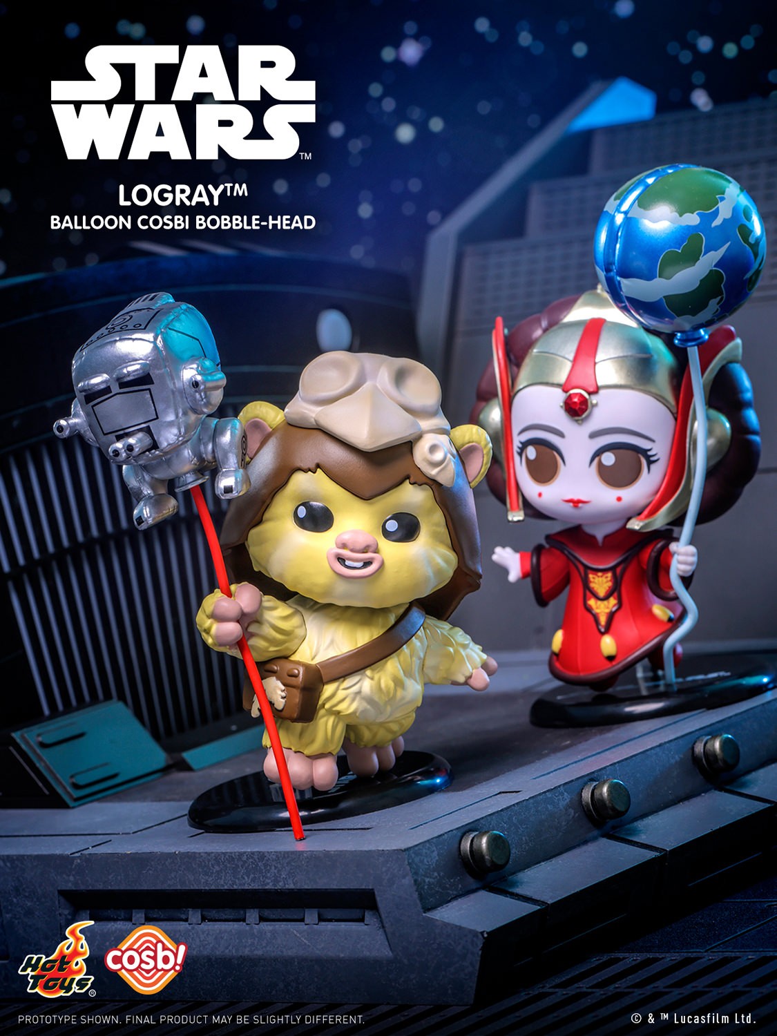 Star Wars Balloon Cosbi Bobble-Head Collection Series 2-Single Box (Random)-Hot Toys-Ace Cards & Collectibles