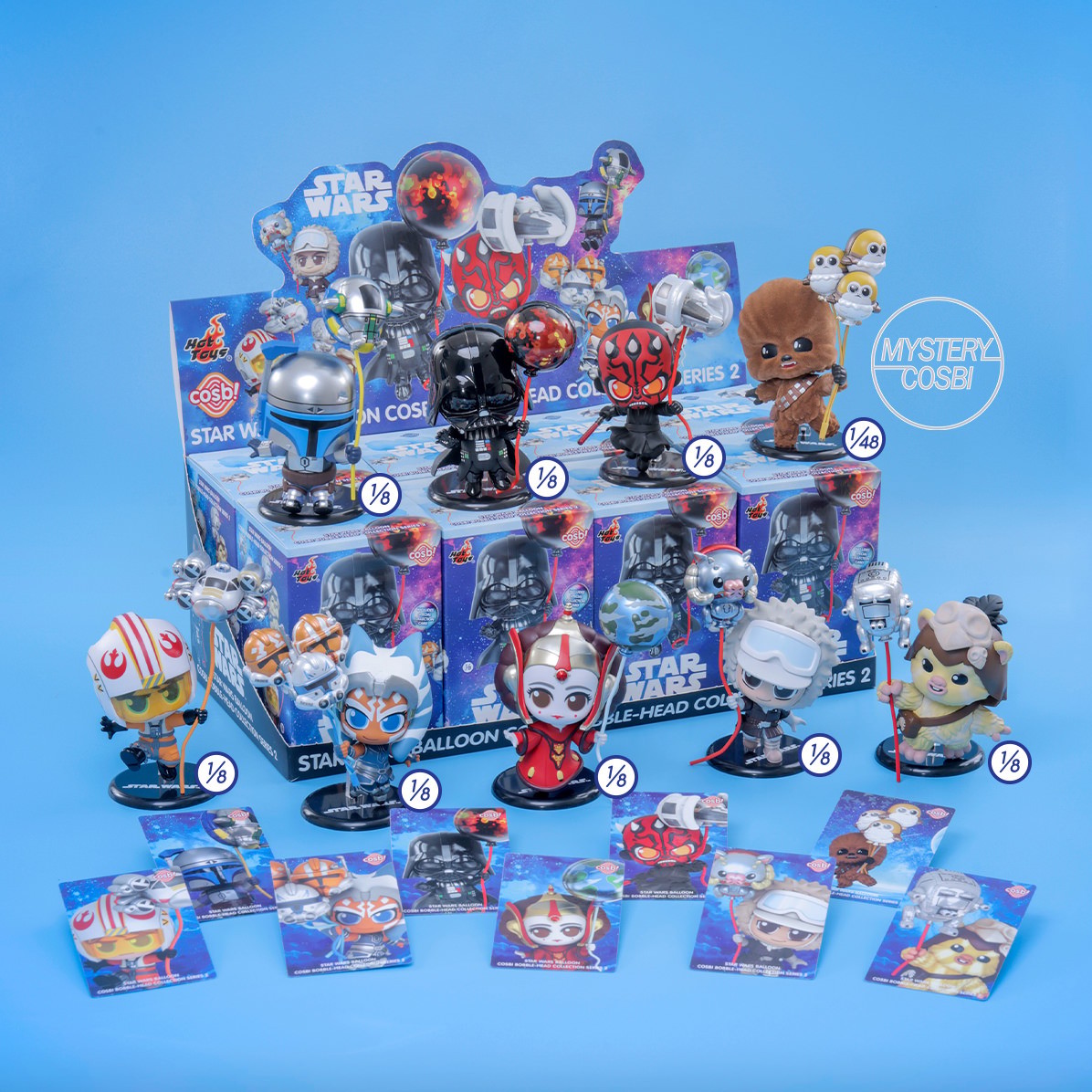 Star Wars Balloon Cosbi Bobble-Head Collection Series 2-Single Box (Random)-Hot Toys-Ace Cards & Collectibles