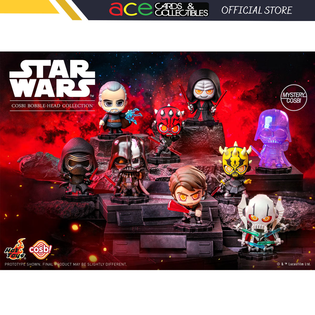 Star Wars Dark Side Cosbi Bobble-Head Collection-Single Box (Random)-Hot Toys-Ace Cards &amp; Collectibles