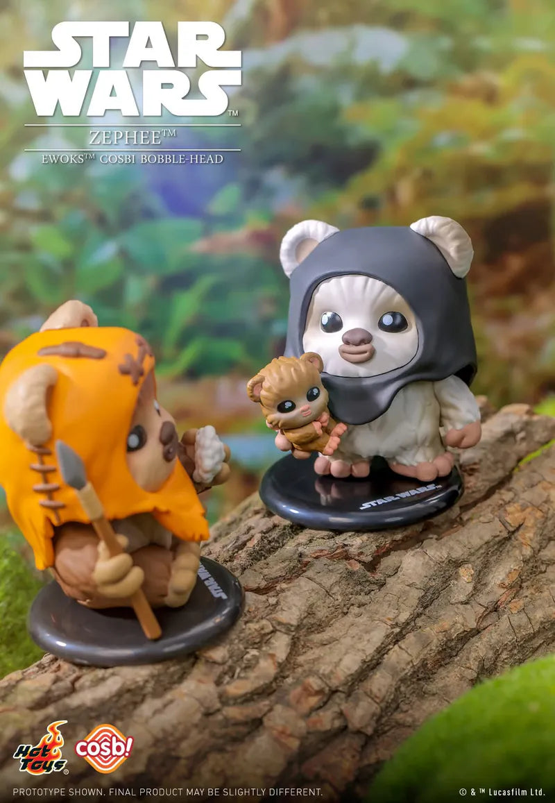 Star Wars Ewoks Bobble-Head Cosbi Collection-Single Box-Hot Toys-Ace Cards & Collectibles