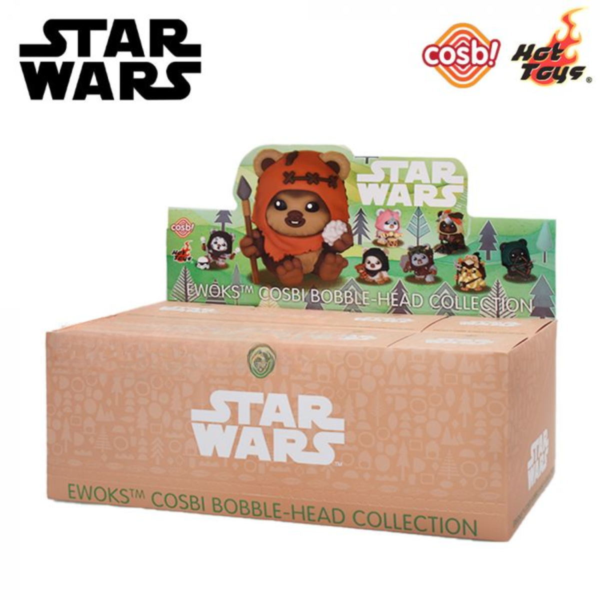 Star Wars Ewoks Bobble-Head Cosbi Collection-Single Box-Hot Toys-Ace Cards & Collectibles