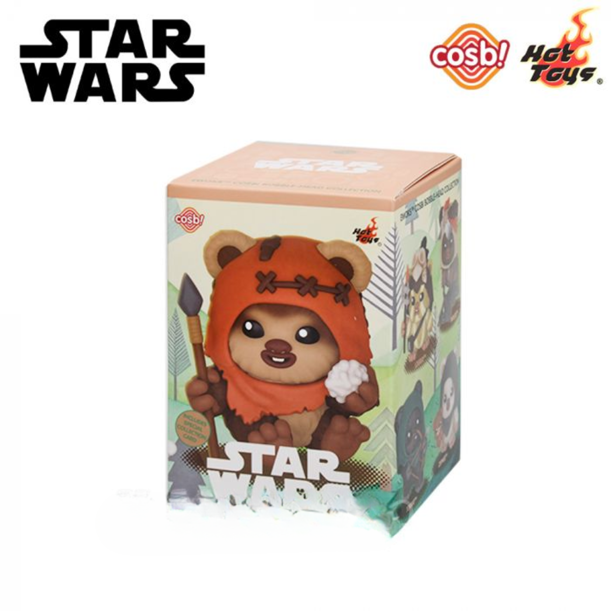 Star Wars Ewoks Bobble-Head Cosbi Collection-Single Box-Hot Toys-Ace Cards & Collectibles