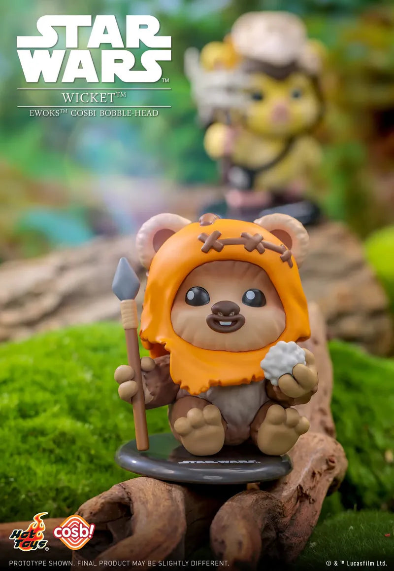 Star Wars Ewoks Bobble-Head Cosbi Collection-Single Box-Hot Toys-Ace Cards & Collectibles