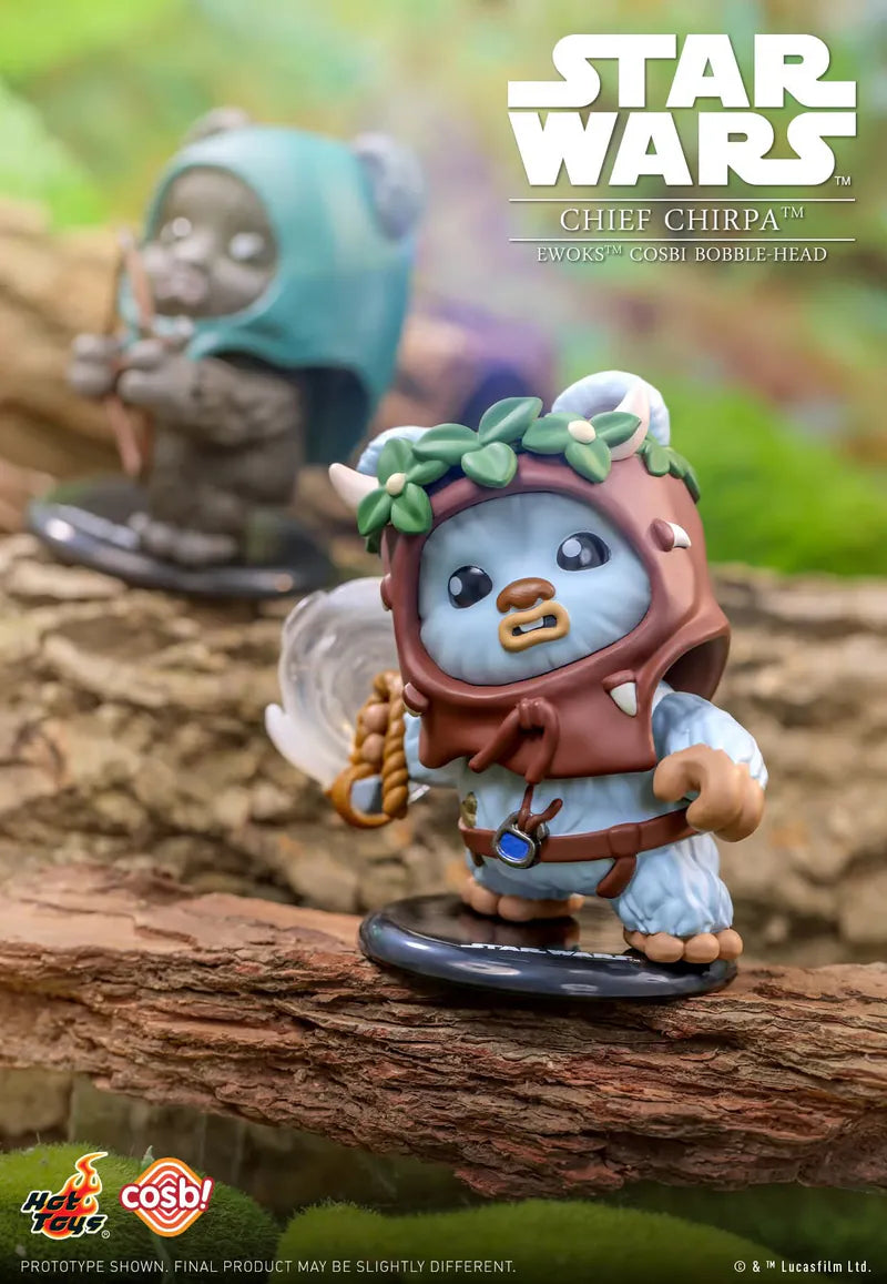 Star Wars Ewoks Bobble-Head Cosbi Collection-Single Box-Hot Toys-Ace Cards & Collectibles