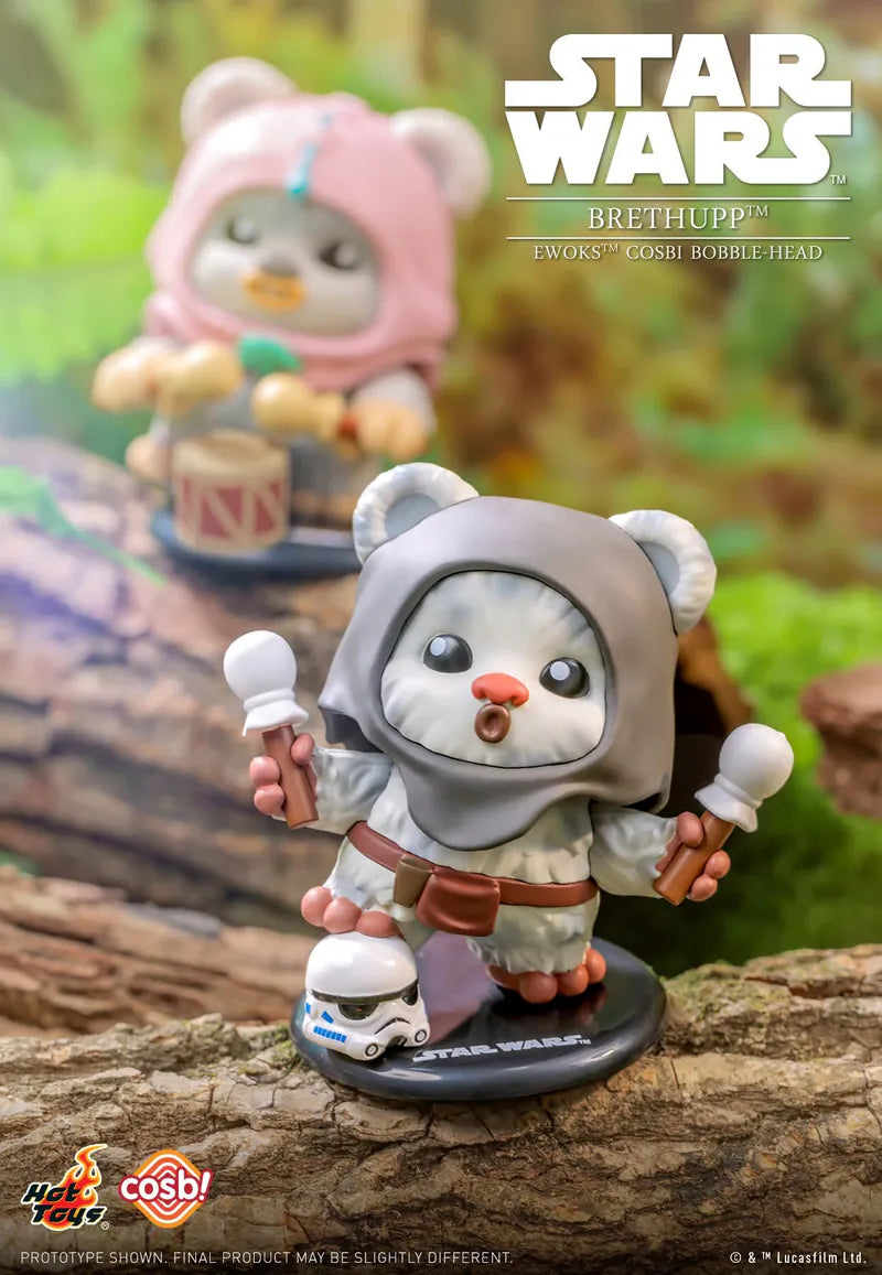 Star Wars Ewoks Bobble-Head Cosbi Collection-Single Box-Hot Toys-Ace Cards & Collectibles