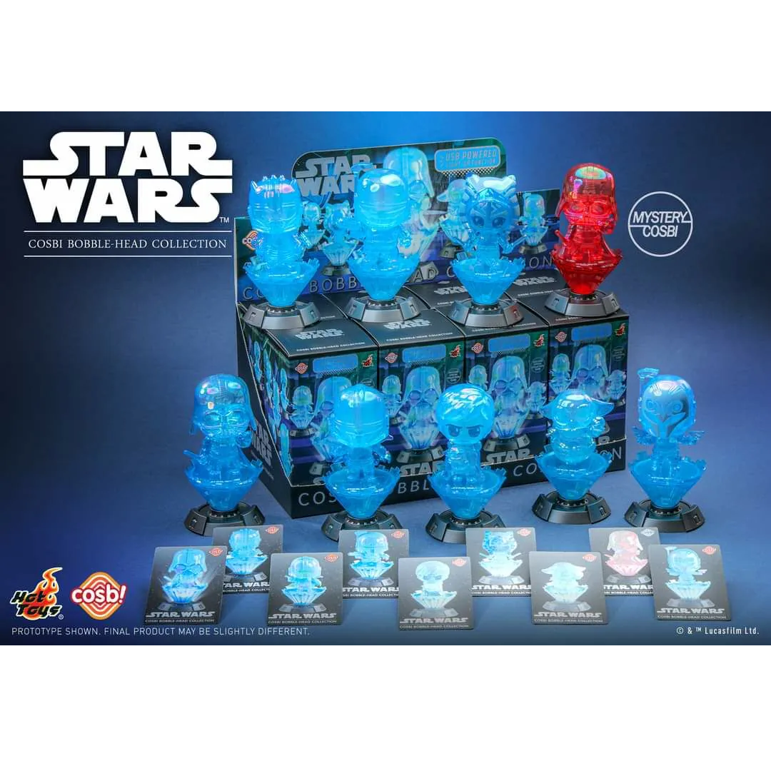 Star Wars Hologram Cosbi Bobble-Head Collection-Single Box (Random)-Hot Toys-Ace Cards &amp; Collectibles