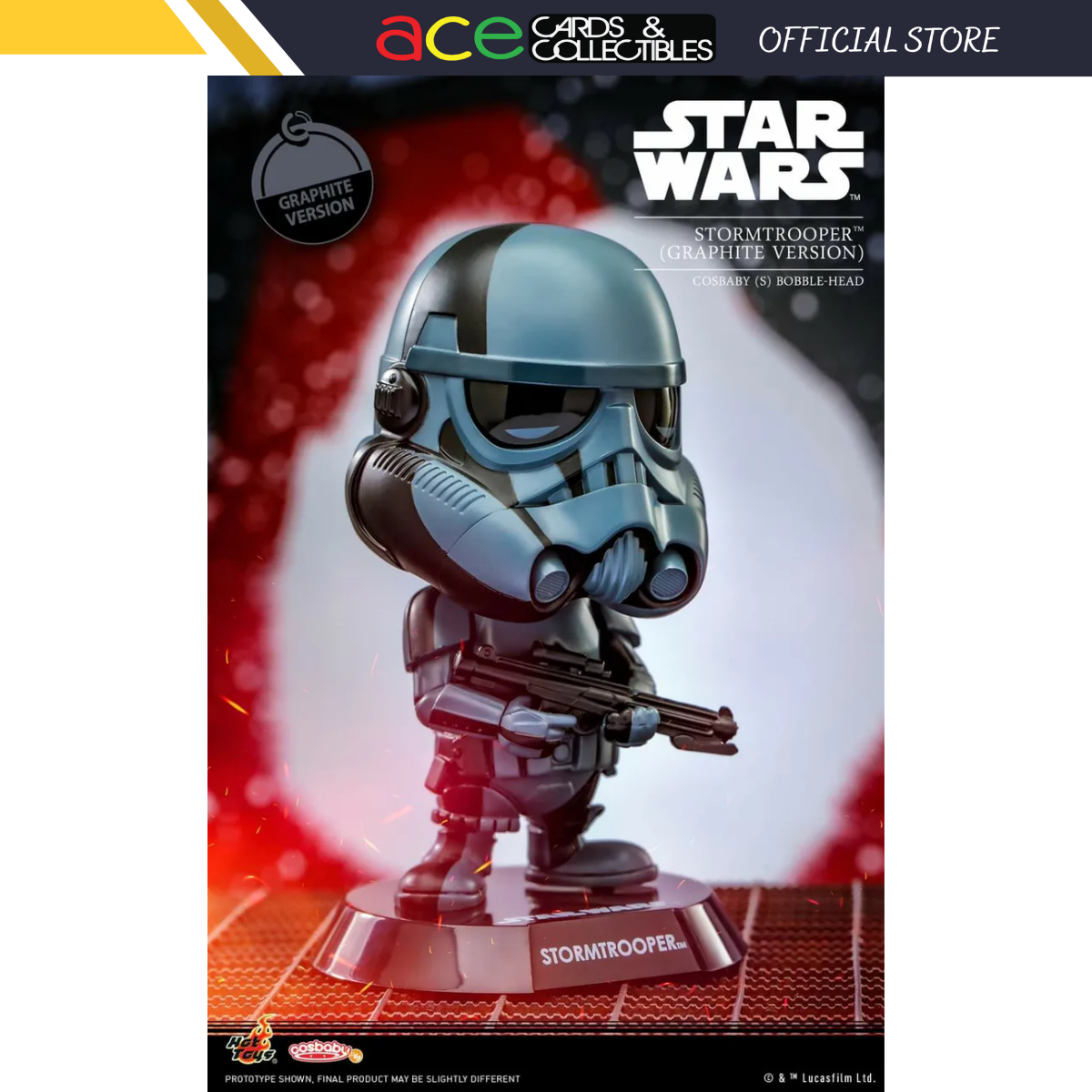 Star Wars Stormtrooper Cosbaby (Graphite Version)-Hot Toys-Ace Cards & Collectibles