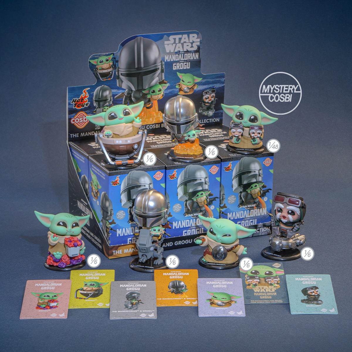 The Mandalorian & Grogu Cosbi Bubble-Head Series-Single Box (Random)-Hot Toys-Ace Cards & Collectibles