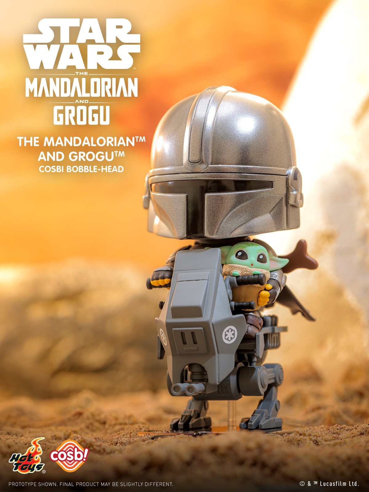 The Mandalorian & Grogu Cosbi Bubble-Head Series-Single Box (Random)-Hot Toys-Ace Cards & Collectibles