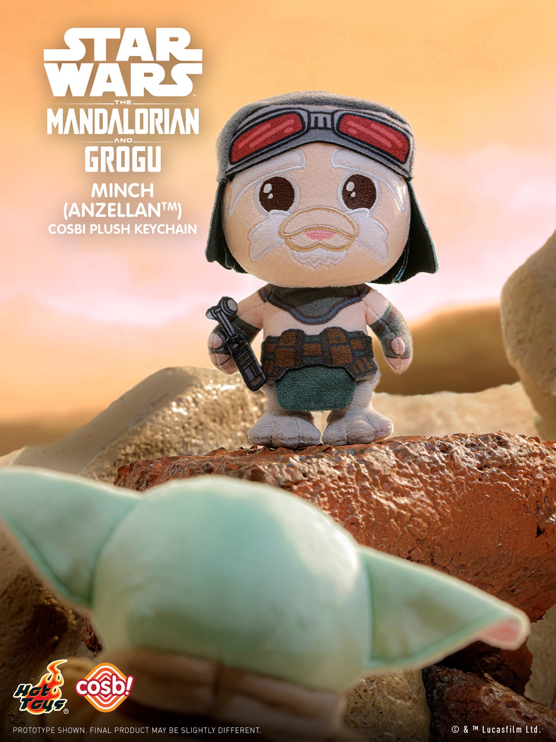 The Mandalorian and Grogu Cosbi Plush Keychain Collection-Single Box (Random)-Hot Toys-Ace Cards & Collectibles