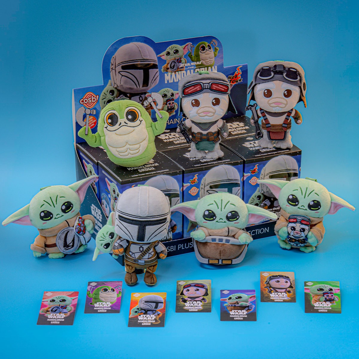 The Mandalorian and Grogu Cosbi Plush Keychain Collection-Single Box (Random)-Hot Toys-Ace Cards & Collectibles