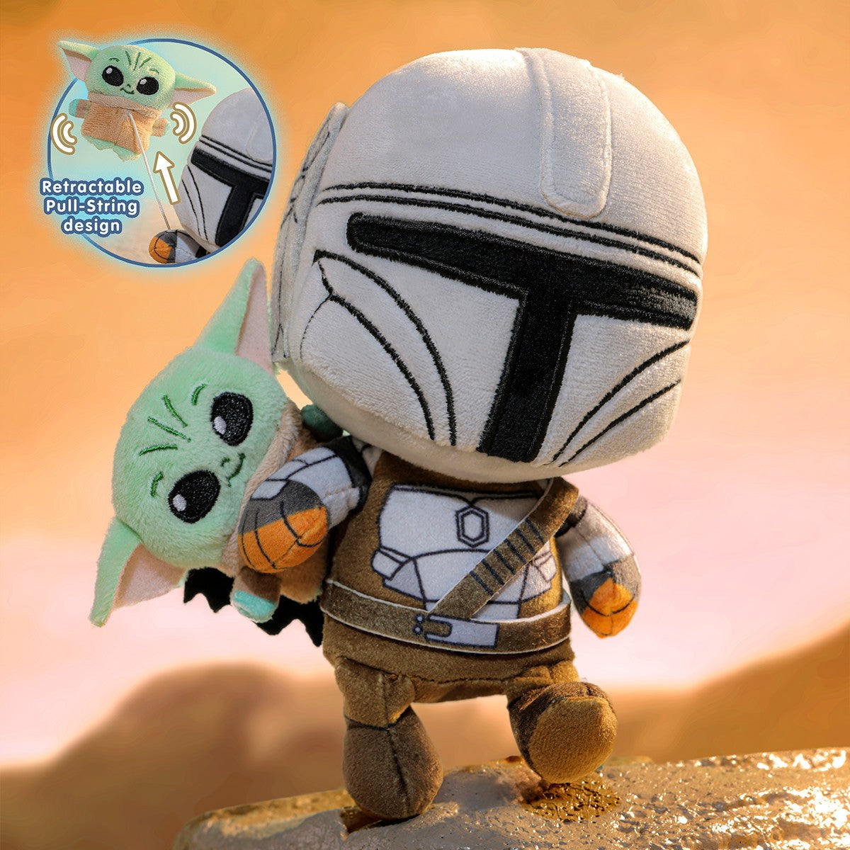 The Mandalorian and Grogu Cosbi Plush Keychain Collection-Single Box (Random)-Hot Toys-Ace Cards & Collectibles