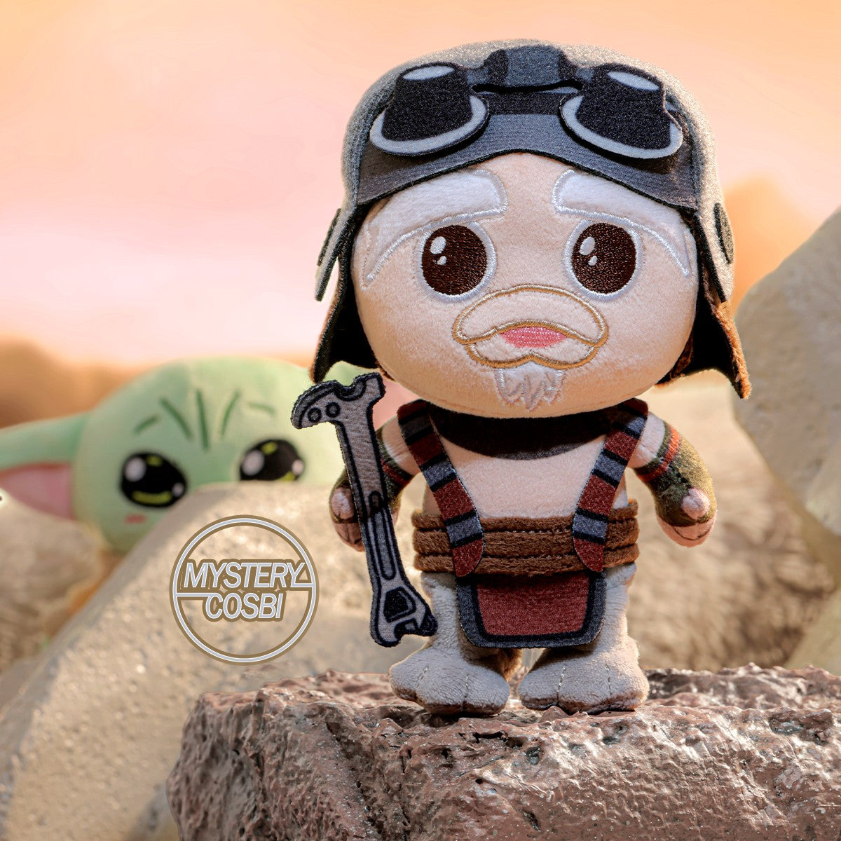 The Mandalorian and Grogu Cosbi Plush Keychain Collection-Single Box (Random)-Hot Toys-Ace Cards & Collectibles