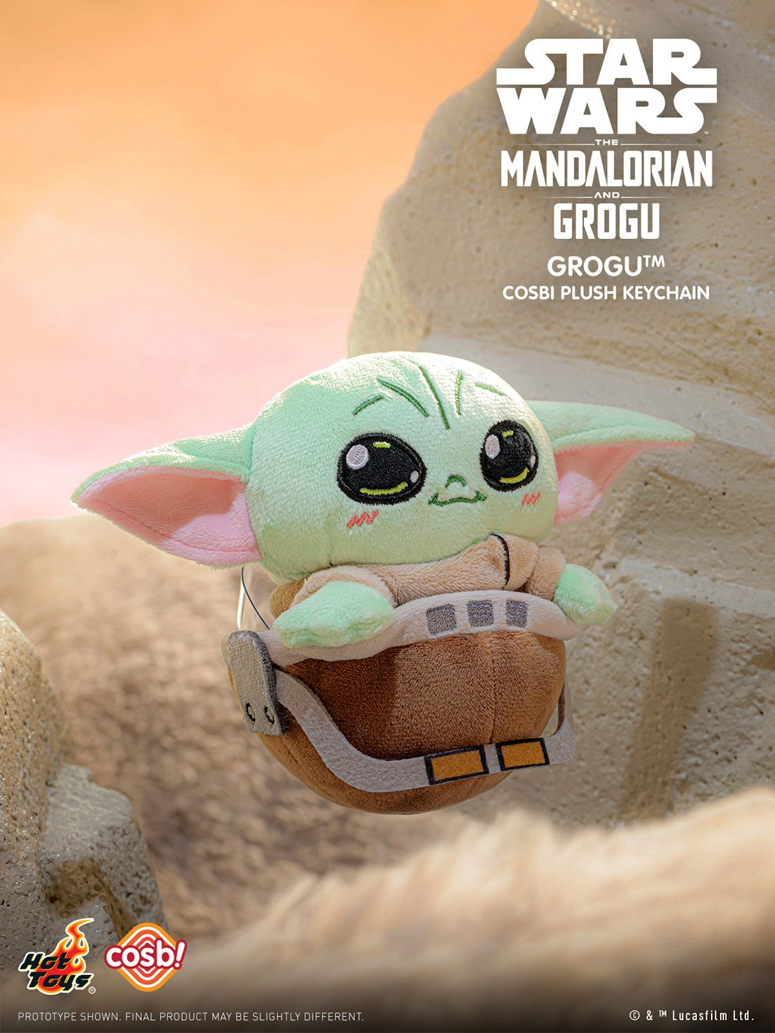 The Mandalorian and Grogu Cosbi Plush Keychain Collection-Single Box (Random)-Hot Toys-Ace Cards & Collectibles