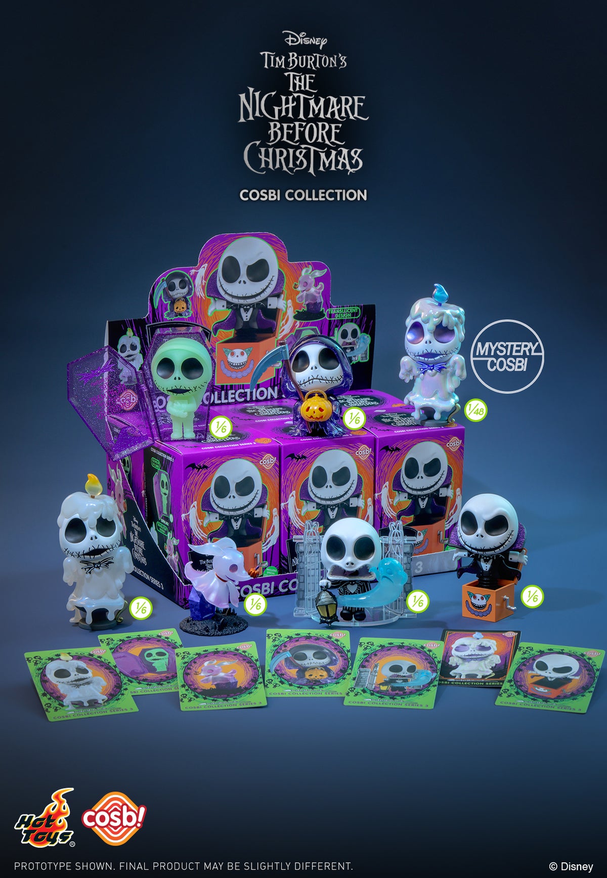 The Nightmare Before Christmas Cosbi Collection Series 3-Single Box (Random)-Hot Toys-Ace Cards & Collectibles