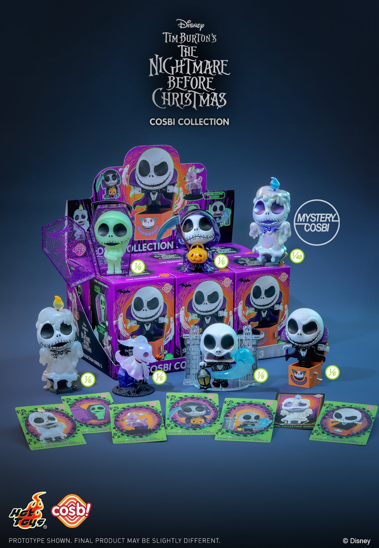 The Nightmare Before Christmas Cosbi Collection Series 3-Single Box (Random)-Hot Toys-Ace Cards & Collectibles