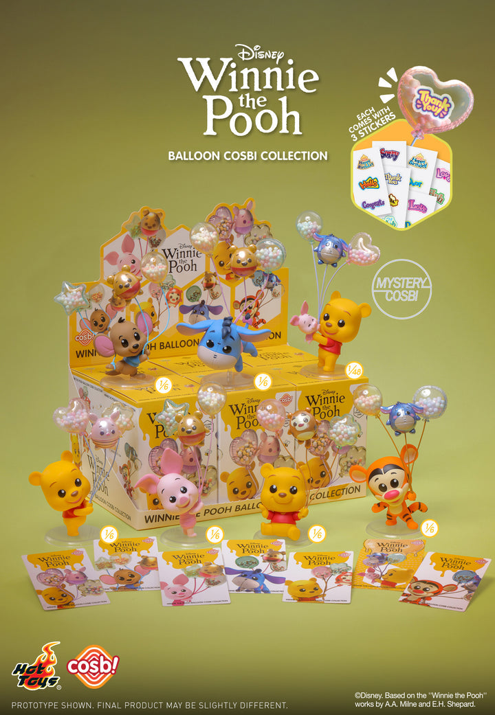 Winnie the Pooh Balloon Cosbi Collection-Single Box (Random)-Hot Toys-Ace Cards & Collectibles