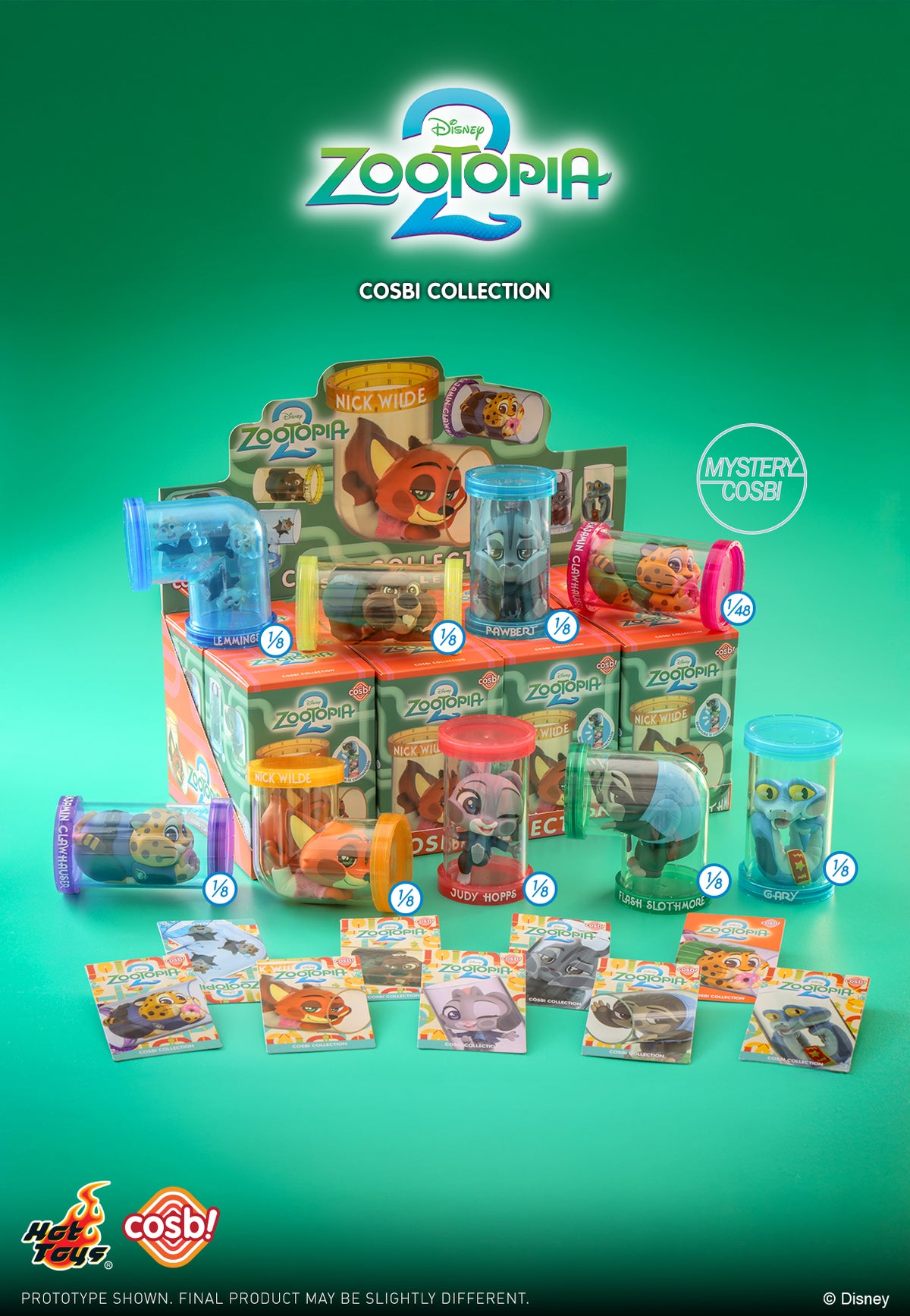 Zootopia 2 Cosbi Collection Series-Whole Box (8pcs)-Hot Toys-Ace Cards & Collectibles