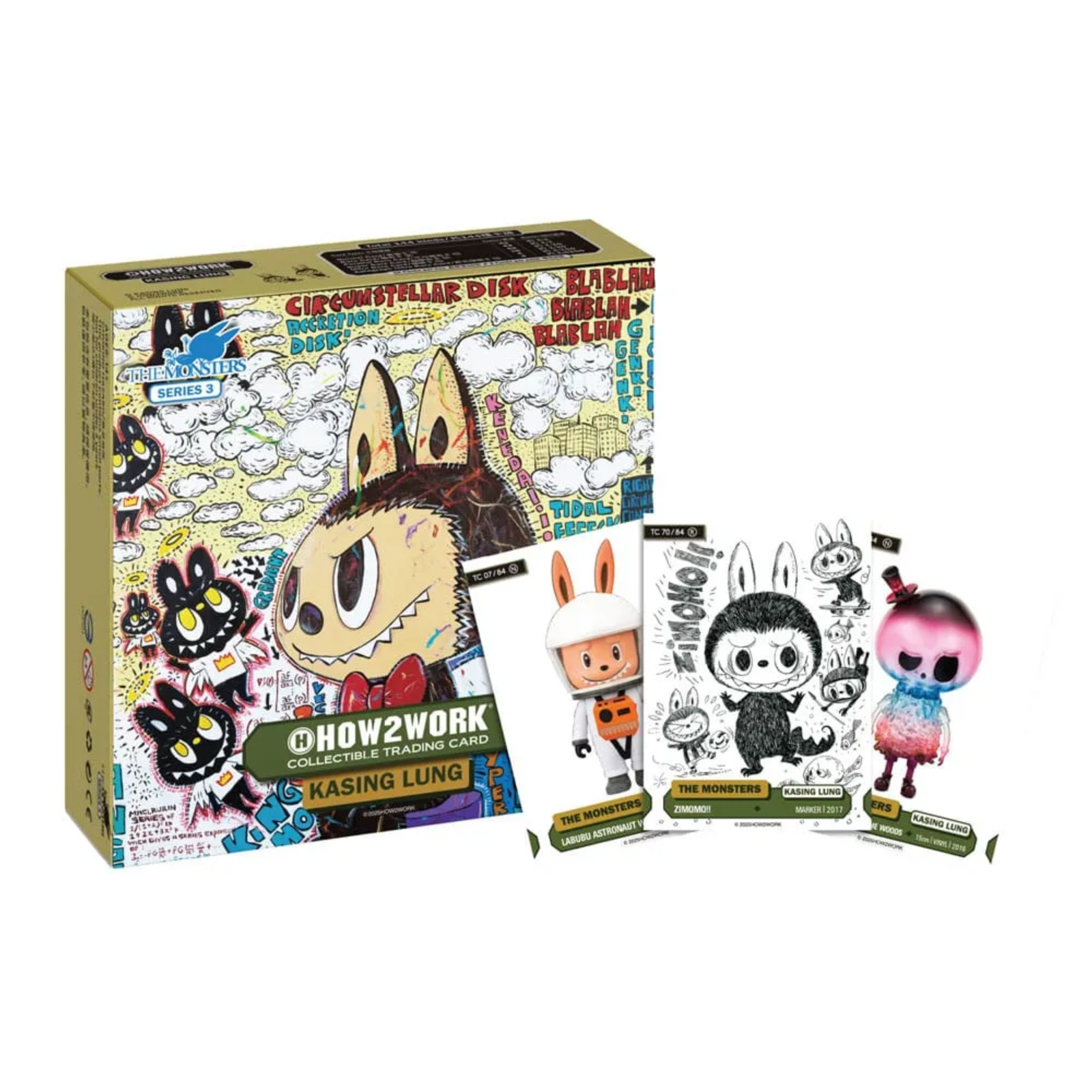 How2work Labubu Collectible Chrome Trading Cards The Monsters Series 3-Single Pack (Random)-How2Work-Ace Cards & Collectibles