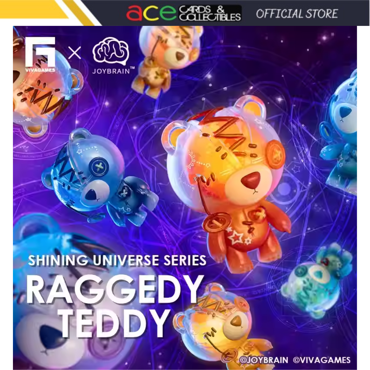 Raggedy Teddy Shining Universe Series-Single Box (Random)-JoyBrain-Ace Cards &amp; Collectibles