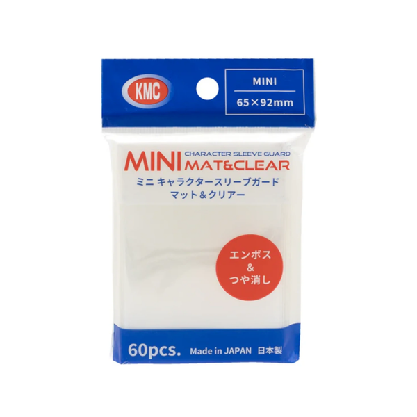 KMC Sleeve Card Barrier Character Guard "Mini Mat and Clear" (60pcs)-KMC-Ace Cards & Collectibles