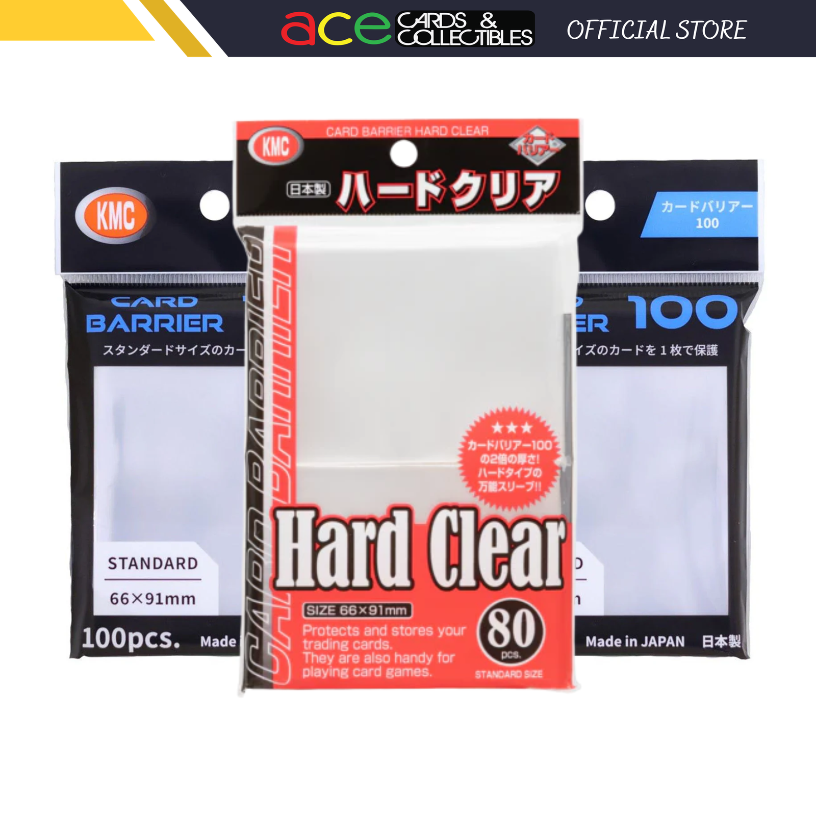 KMC Sleeve Card Barrier Clear [Standard Hard/Standard Soft]-Standard Hard-KMC-Ace Cards & Collectibles