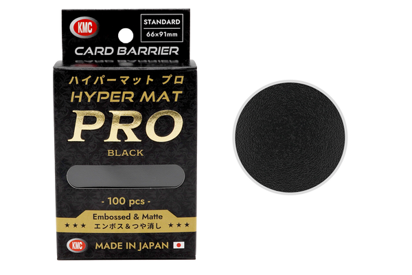 KMC Sleeve Card Barrier "HYPER MAT PRO" Series (100pcs)-Black-KMC-Ace Cards & Collectibles