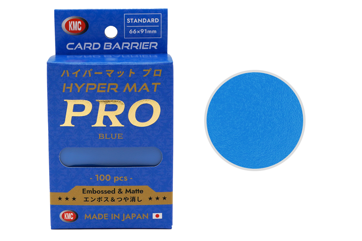 KMC Sleeve Card Barrier "HYPER MAT PRO" Series (100pcs)-Blue-KMC-Ace Cards & Collectibles