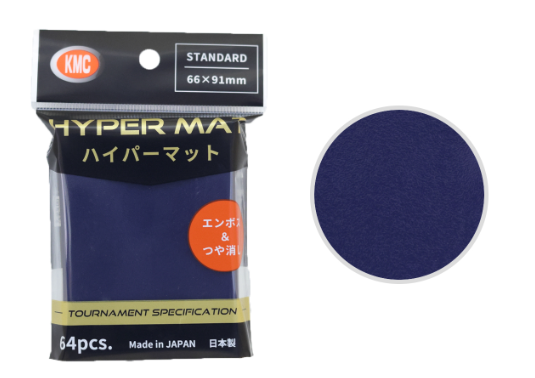 KMC Sleeve Card Barrier Standard Size "Hyper Mat" (New 2025)-Blue-KMC-Ace Cards & Collectibles