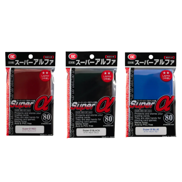 KMC Sleeve Card Barrier Standard Size "Super Alpha α"-Black-KMC-Ace Cards & Collectibles