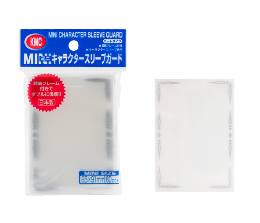 KMC Sleeve Character Sleeve Guard Mini Size 60pcs (Silver Frame)-KMC-Ace Cards & Collectibles