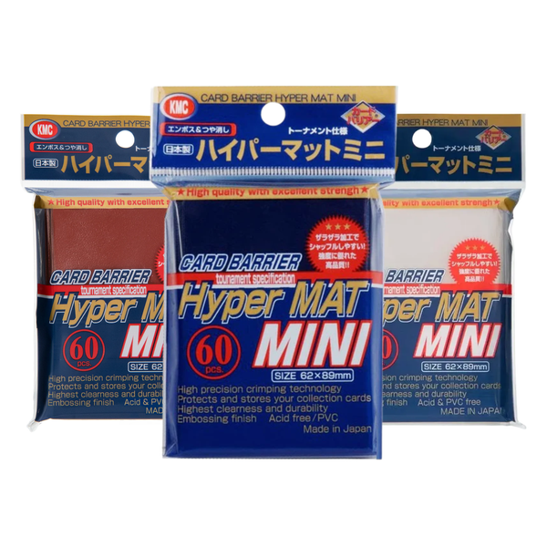 KMC Sleeve Hyper Mat Mini Size 60pcs Color Sleeve (Japanese Size)-Mat Mini Clear-KMC-Ace Cards & Collectibles