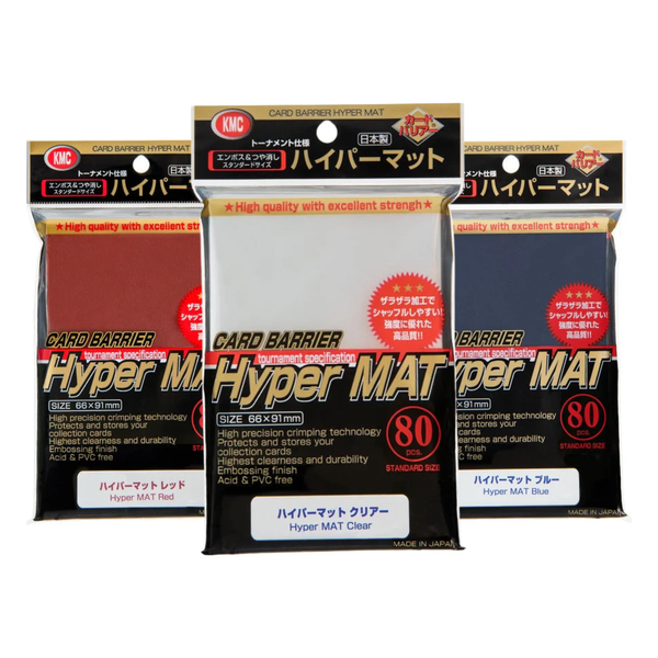 KMC Sleeve Hyper Mat Standard Size 80pcs - Color Sleeve-Mat Black-KMC-Ace Cards & Collectibles