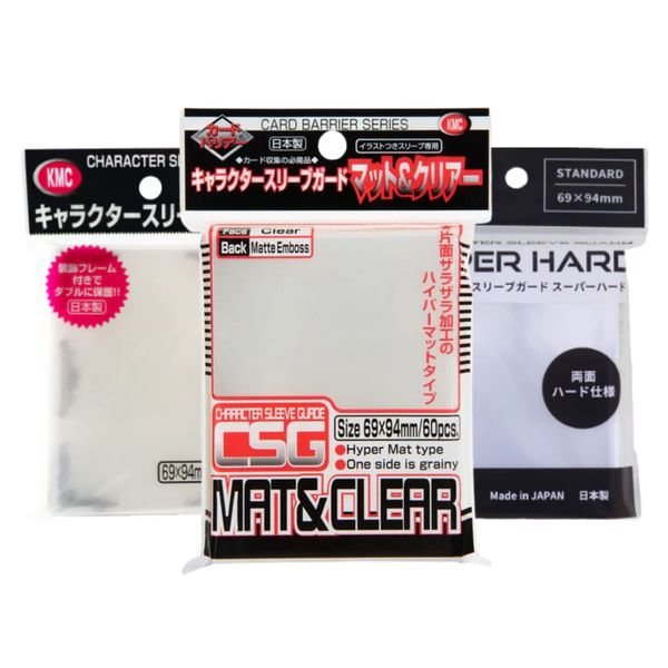 KMC Sleeve Standard Size 60pcs [Gold Frame/Silver Frame/Super Hard/Mat & Clear]-Mat & Clear-KMC-Ace Cards & Collectibles