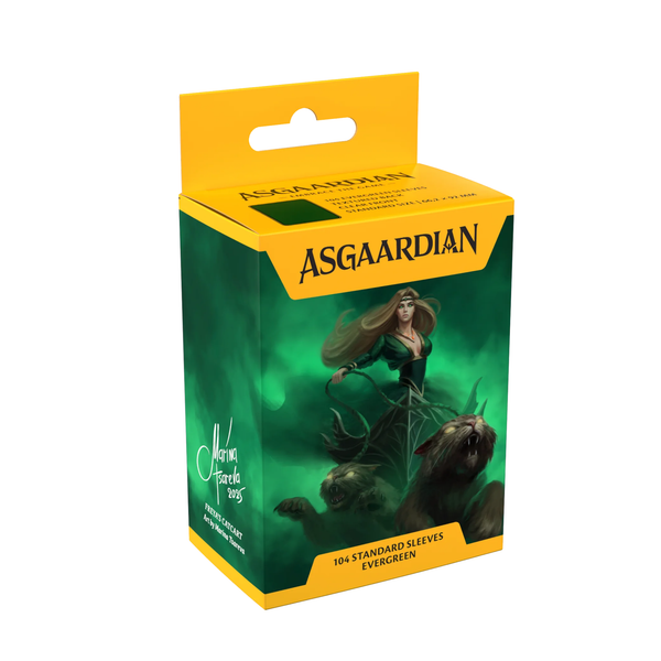 Asgaardian Matte Standard Sleeves – FREYA’S CATCART “Evergreen” (104pcs)