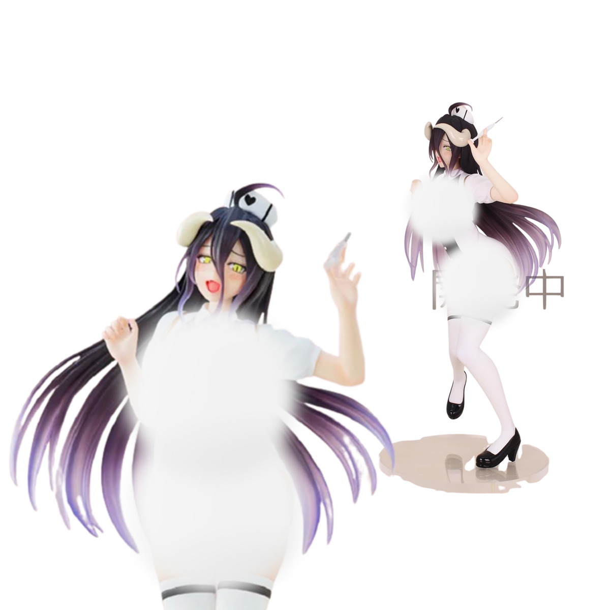 SYSTEM SERVICE OVERLORD Vivit figure "Albedo" (Nurse Ver.)-Kadokawa-Ace Cards & Collectibles