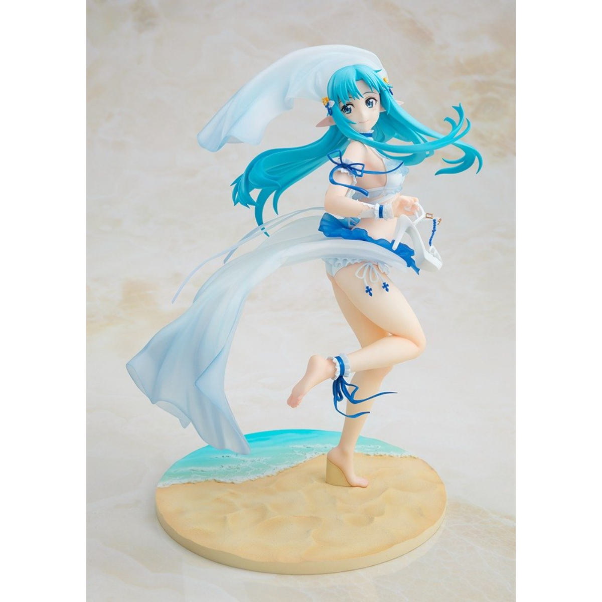 Sword Art Online 1/7 Scale Painted Figure &quot;Asuna&quot; (Summer Wedding Ver.)-Kadokawa-Ace Cards &amp; Collectibles