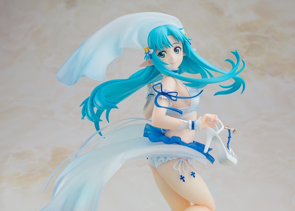 Sword Art Online 1/7 Scale Painted Figure &quot;Asuna&quot; (Summer Wedding Ver.)-Kadokawa-Ace Cards &amp; Collectibles