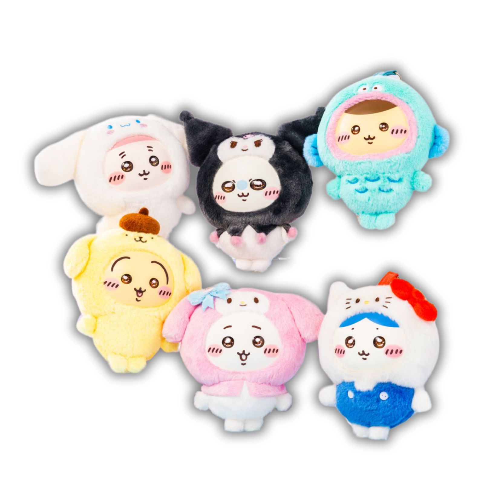 Chiikawa × Sanrio Characters Kiramekko Vinyl Plush