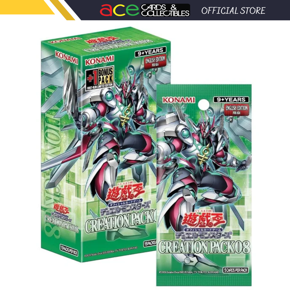 Yu-Gi-Oh TCG: Creation Pack 08 (English)-Booster Box (15pcs)-Konami-Ace Cards & Collectibles
