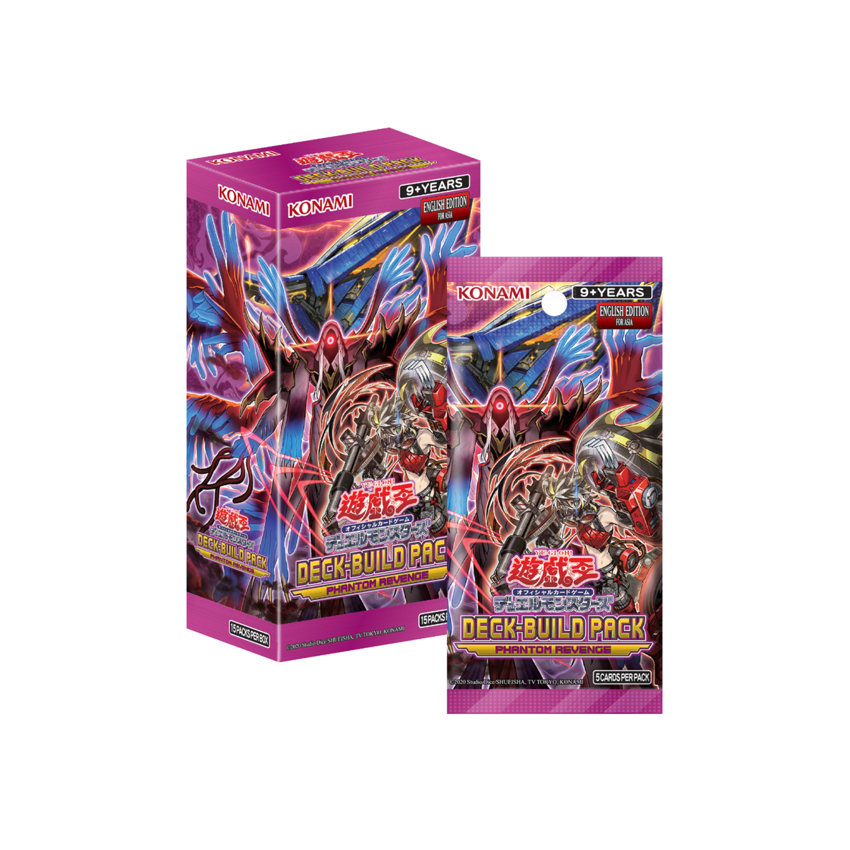 Yu-Gi-Oh TCG Deck Build Pack Phantom Revengers [CG2036-AE] (English)-Single Pack (Random)-Konami-Ace Cards & Collectibles