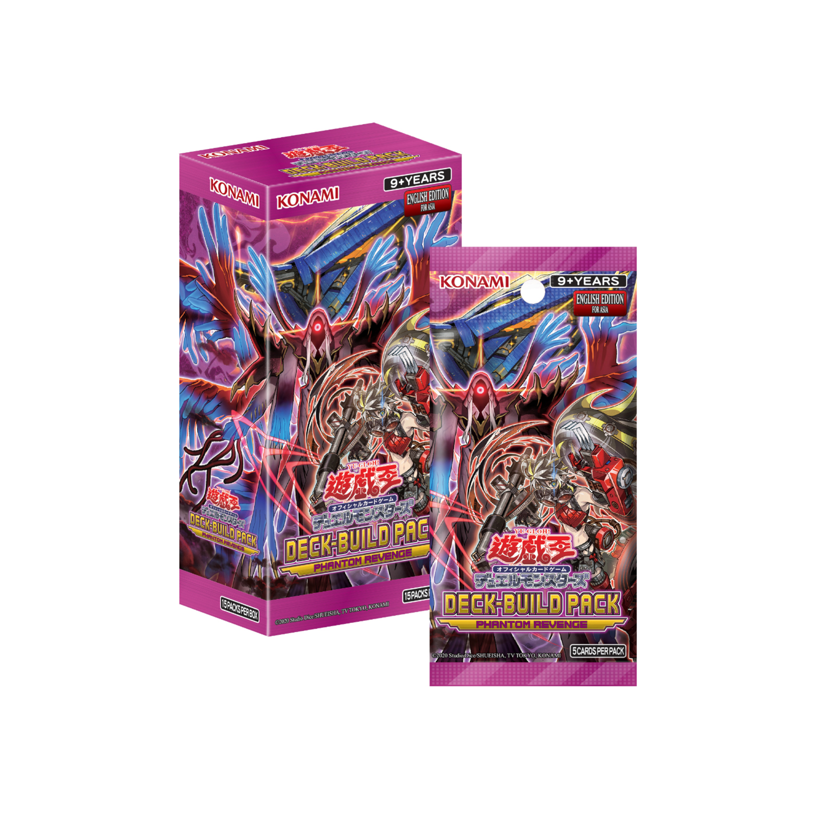 Yu-Gi-Oh TCG Deck Build Pack Phantom Revengers [CG2036-AE] (English)-Single Pack (Random)-Konami-Ace Cards & Collectibles