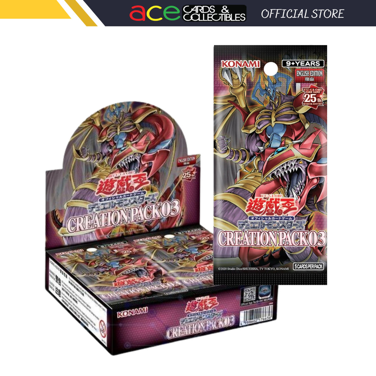 Yu-Gi-Oh TCG : Duel Monster Creation Pack 03 (English)-Booster Box (30pcs)-Konami-Ace Cards &amp; Collectibles
