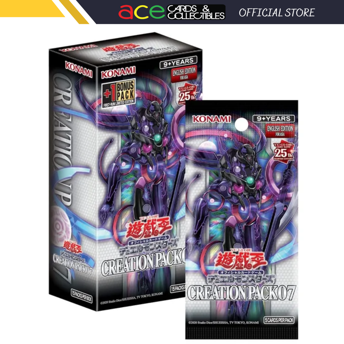 Yu-Gi-Oh TCG : Duel Monster Creation Pack 07 (English)-Booster Box (15 pcs)-Konami-Ace Cards &amp; Collectibles